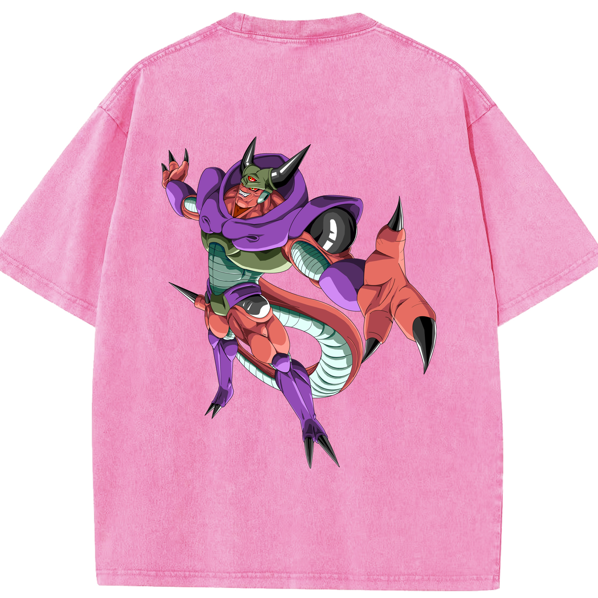 （画像用） ドラゴンボール ジャネンバ DRAGON BALL Janemba 綿100% ヴィンテージ風 半袖Tシャツ（背面プリント）